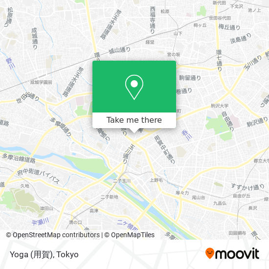 Yoga (用賀) map