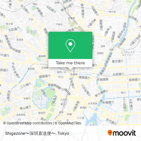 Shigezone〜深圳直送便〜 map