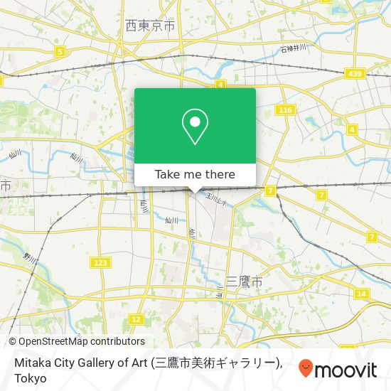 Mitaka City Gallery of Art (三鷹市美術ギャラリー) map