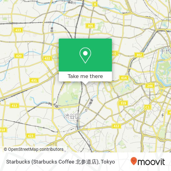 Starbucks (Starbucks Coffee 北参道店) map