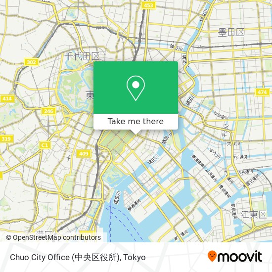 Chuo City Office (中央区役所) map