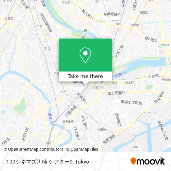 109 Cinemas Kawasaki Theater 9 map