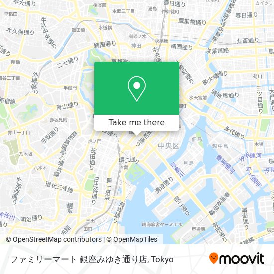 ファミリーマート 銀座みゆき通り店 map