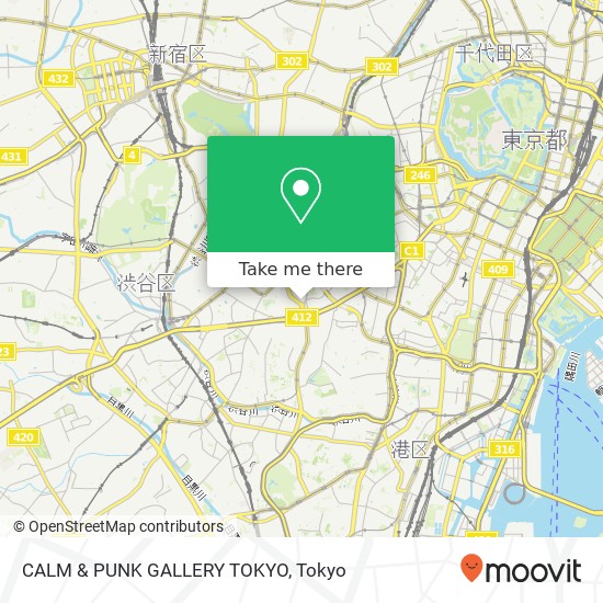 CALM & PUNK GALLERY TOKYO map