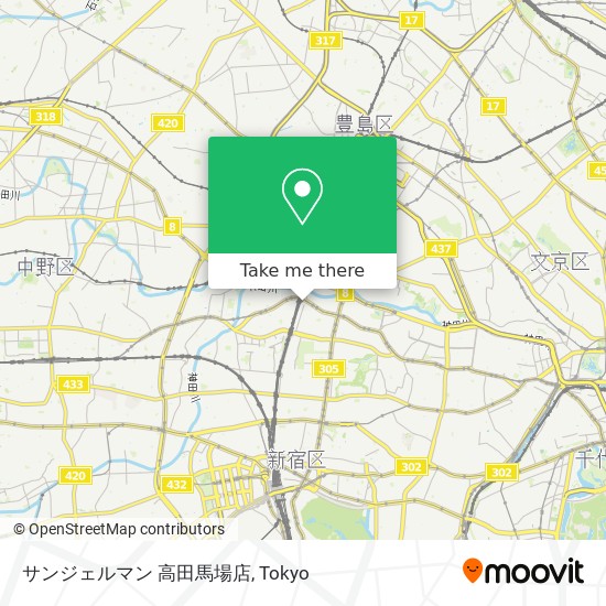 サンジェルマン 高田馬場店 map