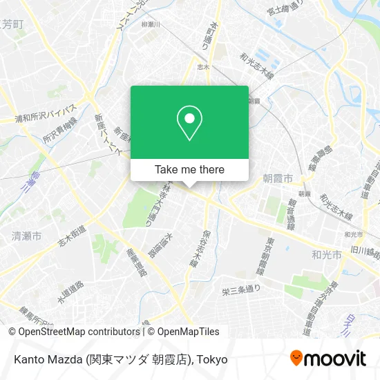 Kanto Mazda (Asaka Branch) map
