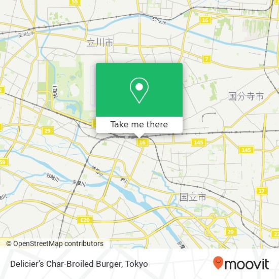 Delicier's Char-Broiled Burger map