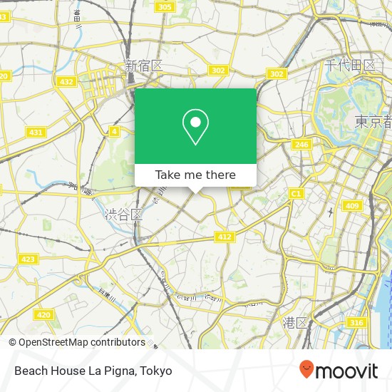 Beach House La Pigna map