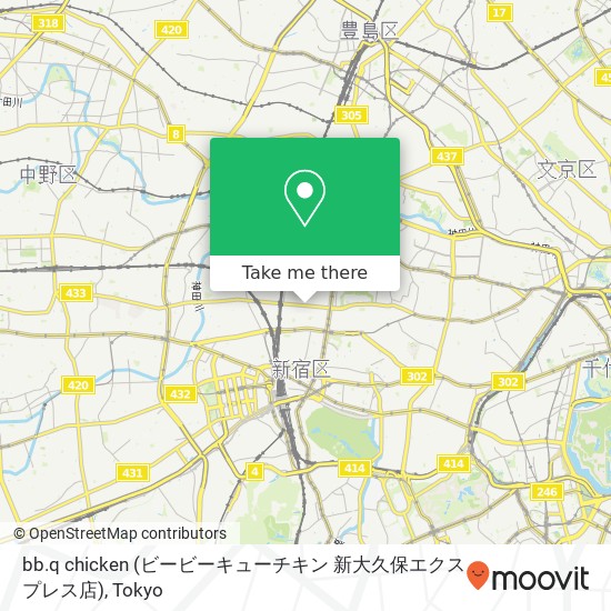 bb.q chicken (ビービーキューチキン 新大久保エクスプレス店) map