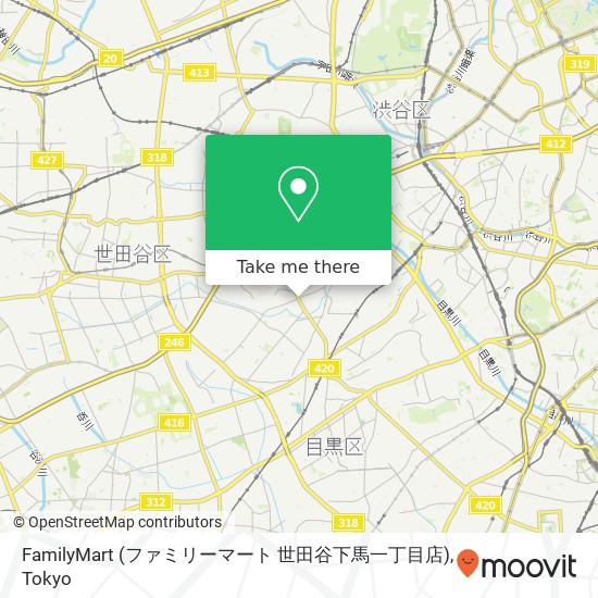 FamilyMart (ファミリーマート 世田谷下馬一丁目店) map