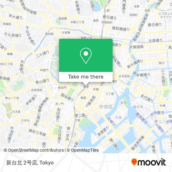新台北 2号店 map
