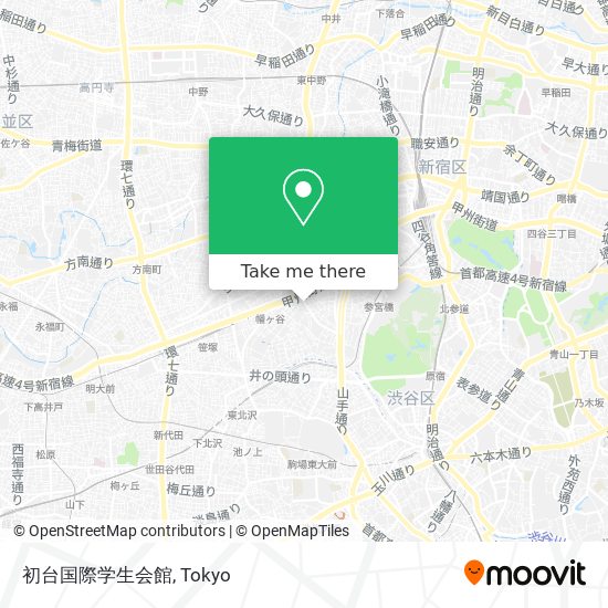 初台国際学生会館 map
