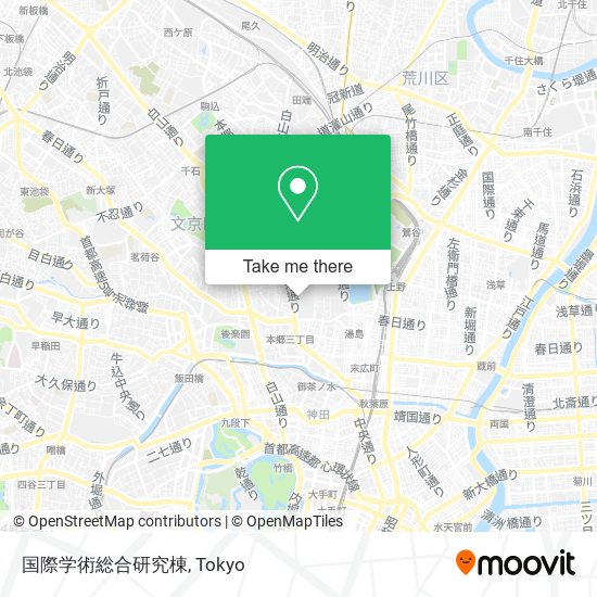 国際学術総合研究棟 map