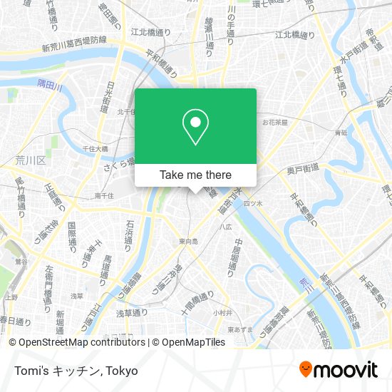 Tomi's キッチン map