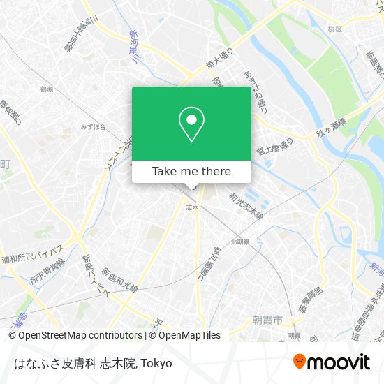 はなふさ皮膚科 志木院 map