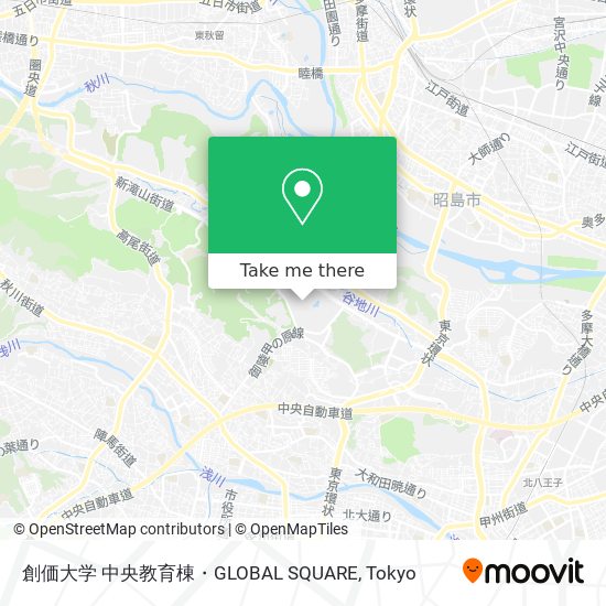 創価大学 中央教育棟・GLOBAL SQUARE map