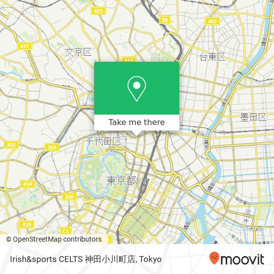 Irish&sports CELTS 神田小川町店 map