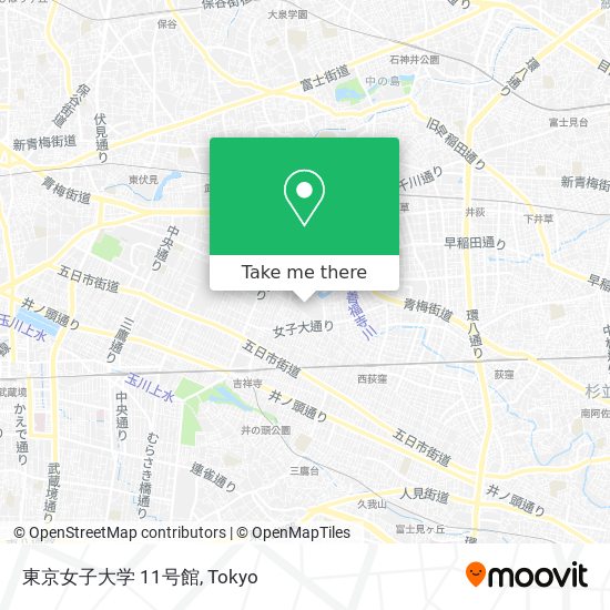 東京女子大学 11号館 map