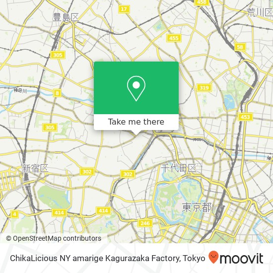 ChikaLicious NY amarige Kagurazaka Factory map