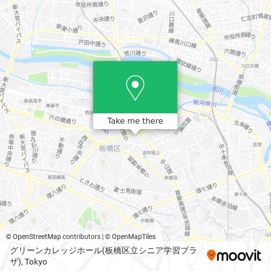 グリーンカレッジホール(板橋区立シニア学習プラザ) map
