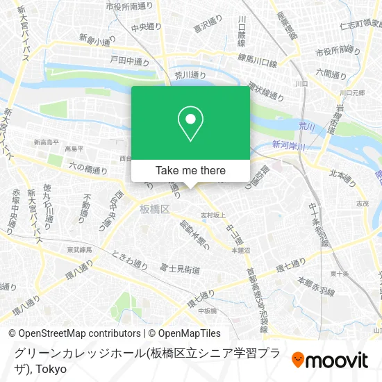 グリーンカレッジホール(板橋区立シニア学習プラザ) map