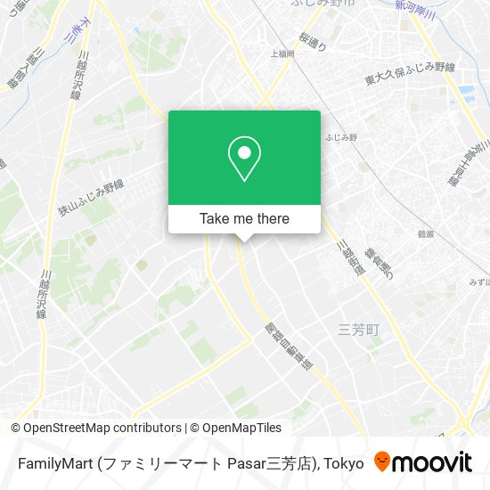 FamilyMart (ファミリーマート Pasar三芳店) map