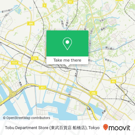 Tobu Department Store (東武百貨店 船橋店) map