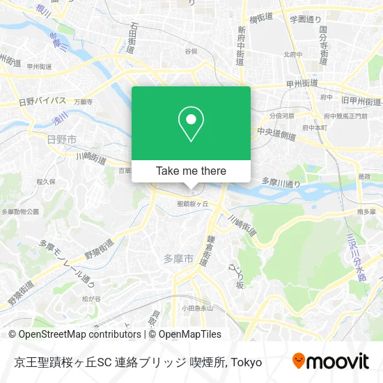 京王聖蹟桜ヶ丘SC 連絡ブリッジ 喫煙所 map