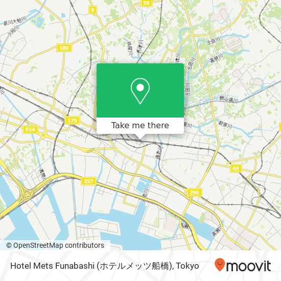 Hotel Mets Funabashi (ホテルメッツ船橋) map