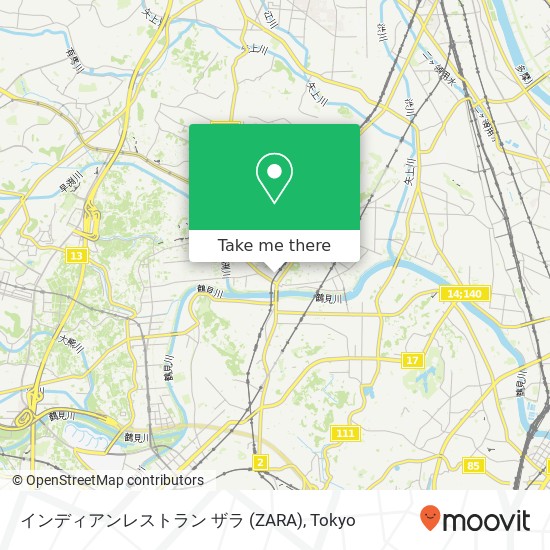 インディアンレストラン ザラ (ZARA) map