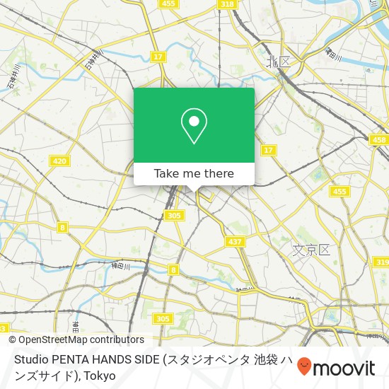 Studio PENTA HANDS SIDE (スタジオペンタ 池袋 ハンズサイド) map