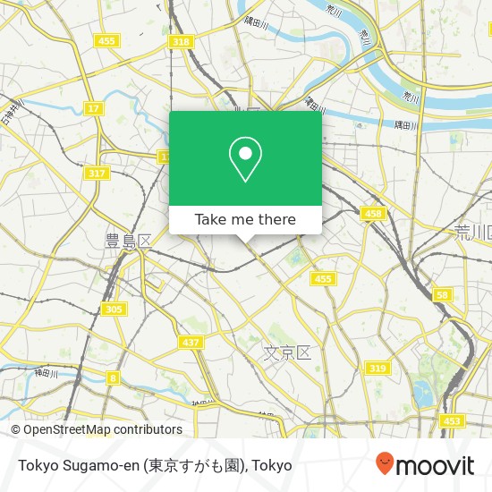 Tokyo Sugamo-en (東京すがも園) map