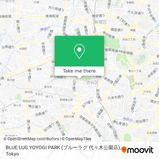 BLUE LUG YOYOGI PARK (ブルーラグ 代々木公園店) map