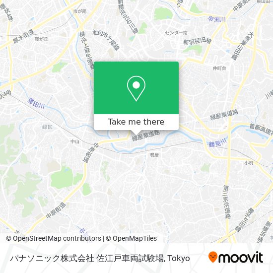 パナソニック株式会社 佐江戸車両試験場 map