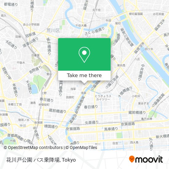 花川戸公園 バス乗降場 map