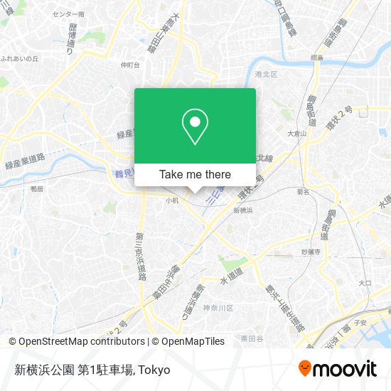 新横浜公園 第1駐車場 map