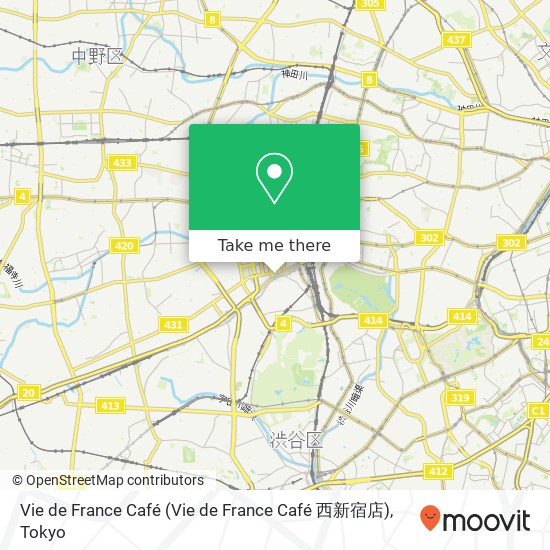Vie de France Café map