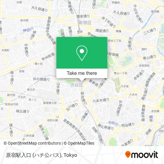 原宿駅入口 (ハチ公バス) map
