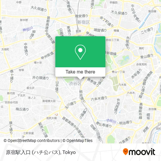 原宿駅入口 (ハチ公バス) map