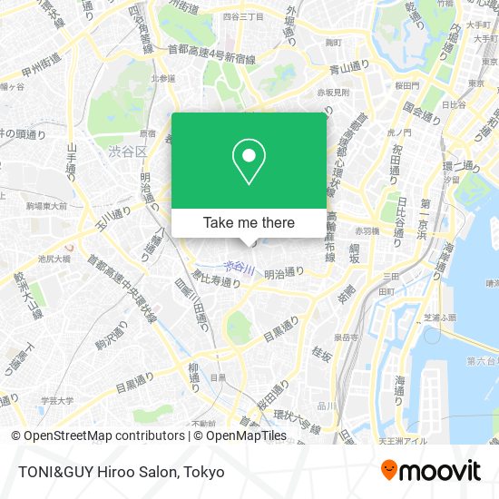 TONI&GUY Hiroo Salon map