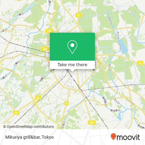 Mikuriya grill&bar map