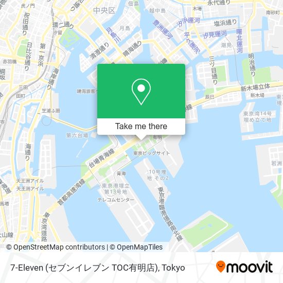 7-Eleven (セブンイレブン TOC有明店) map