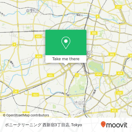 ポニークリーニング 西新宿3丁目店 map