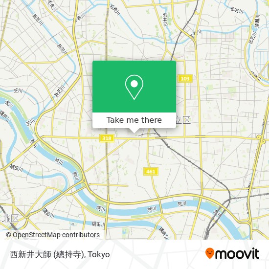 怎樣搭巴士去足立区的西新井大師 總持寺 Moovit