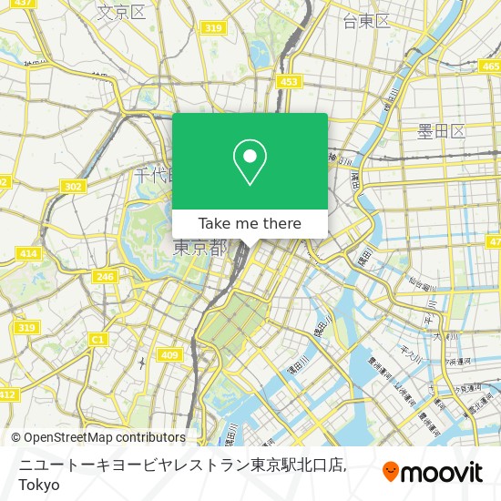 ニユートーキヨービヤレストラン東京駅北口店 map