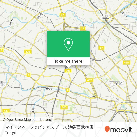 マイ・スペース&ビジネスブース 池袋西武横店 map