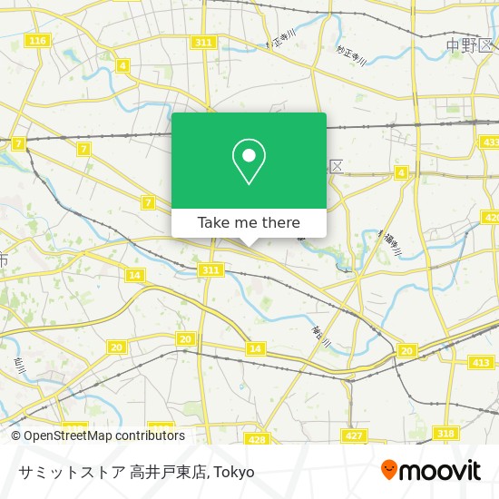 サミットストア 高井戸東店 map