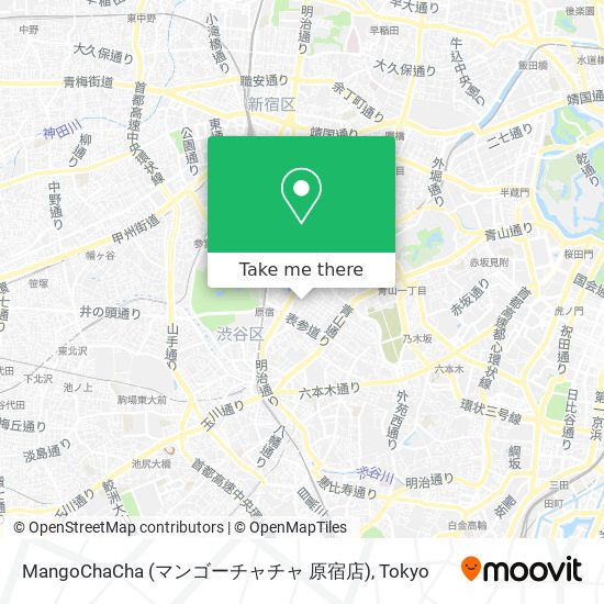 MangoChaCha (マンゴーチャチャ 原宿店) map