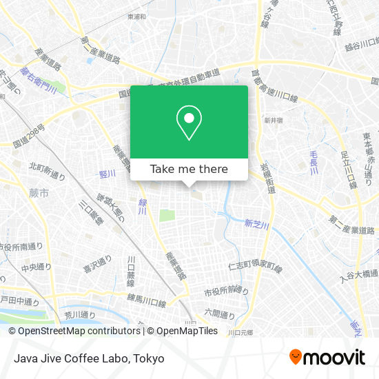 Java Jive Coffee Labo map