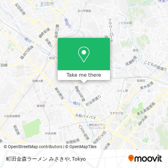 町田金森ラーメン みさきや map